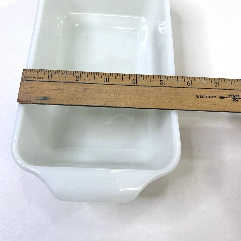 Anchor Hocking‎ Fire King Harvest Vegetable 1 Qt Loaf Pan 441 NOS USA